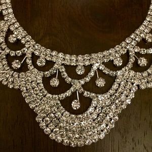 White Austrian Crystal Necklace & Earrings